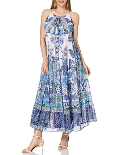 Derhy SAMARKAND Vestido, Azul Petróleo, M para Mujer