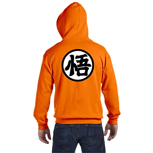 Desconocido Goku Kanji Sabiduría Dragon Ball - Sudadera con Capucha (M)