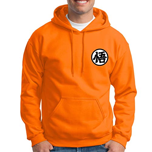 Desconocido Goku Kanji Sabiduría Dragon Ball - Sudadera con Capucha (M)