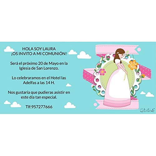 Desconocido Invitaciones de Comunion Originales