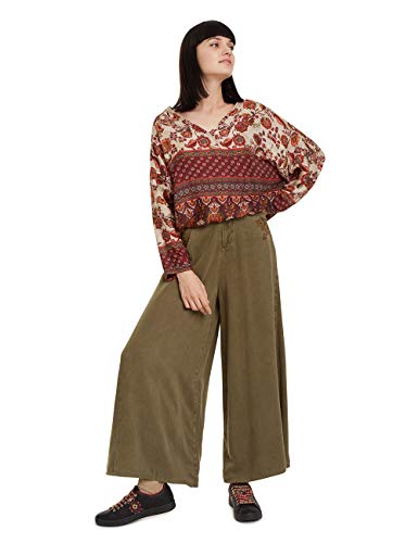 Desigual Blouse Sena Blusas, Rojo (Borgoña 3007), M para Mujer