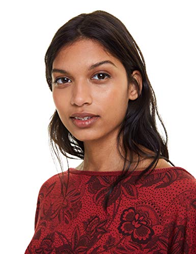 Desigual Dress Indira Vestido, Rojo (Borgoña 3007), M para Mujer