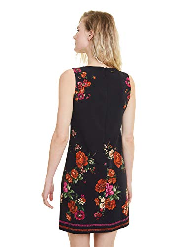 Desigual Dress Lency Vestido, Negro (5074), Talla del Fabricante: 44 para Mujer