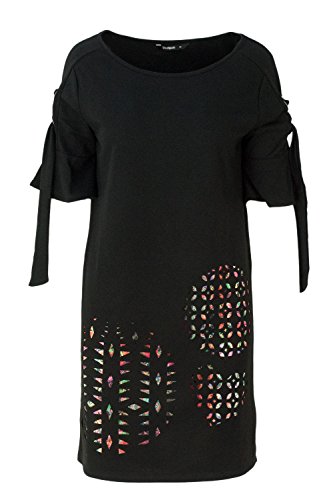 Desigual Vest_Alma Vestido, (Negro 2000), Small para Mujer