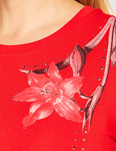 Desigual Vest_Caroline Vestido Casual, Rojo, S para Mujer