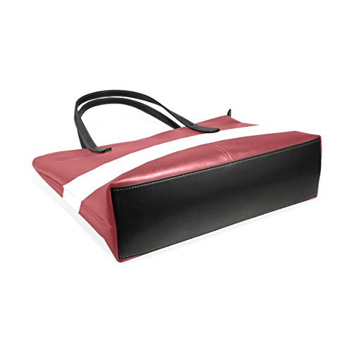 DEZIRO - Bolso de hombro para mujer, diseño de bandera de Letonia