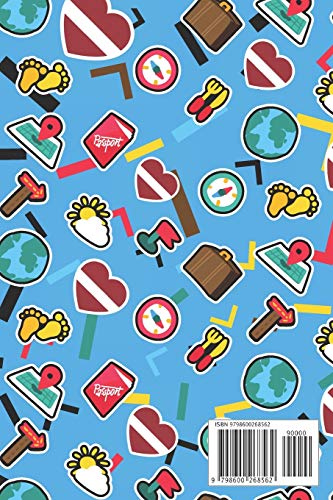 Diario de viaje Letonia: Planificador de viajes I Planificador de viajes por carretera I Cuaderno de puntos I Cuaderno de viaje I Diario de bolsillo I Regalo para mochileros I Agenda de viaje