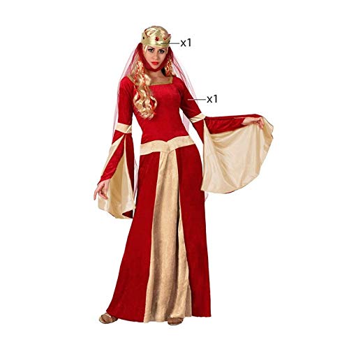 DISFRAZ DAMA MEDIEVAL MUJER ADULTO NOBLE ROJO