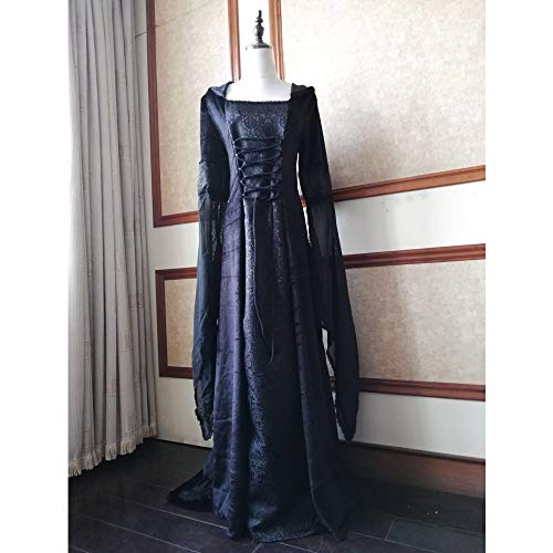 Disfraz Medieval para Adultos, Fiesta de Carnaval de Halloween, Cosplay, Disfraz de Bruja Vampiro