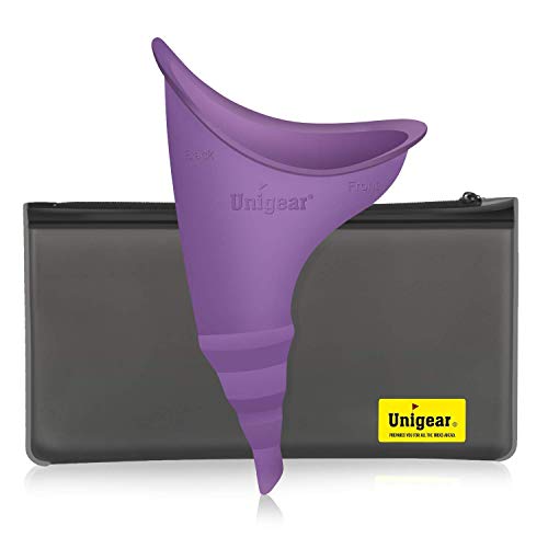 Dispositivo Urinario Femenino para Orinar de Pie Equipo de Urinación Orinal Portátil para Mujer Acampa Viaje Camping Senderismo Servicios Baños Sanitarios Públicos (Púrpura)