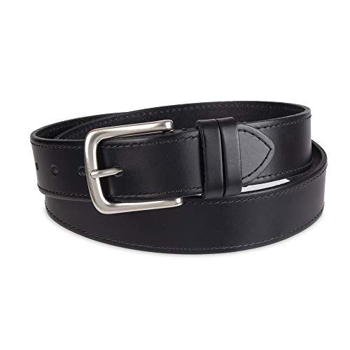 Dockers Men's Leather Belt with Prong Buckle, Black, 38