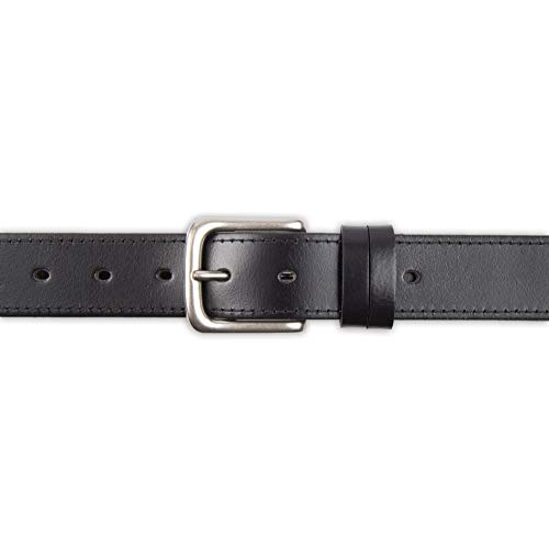 Dockers Men's Leather Belt with Prong Buckle, Black, 38