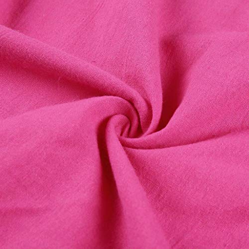 Dragon868 Trajes de baño Casual algodón de manga corta vestido de la camiseta para Mujeres los Rosado