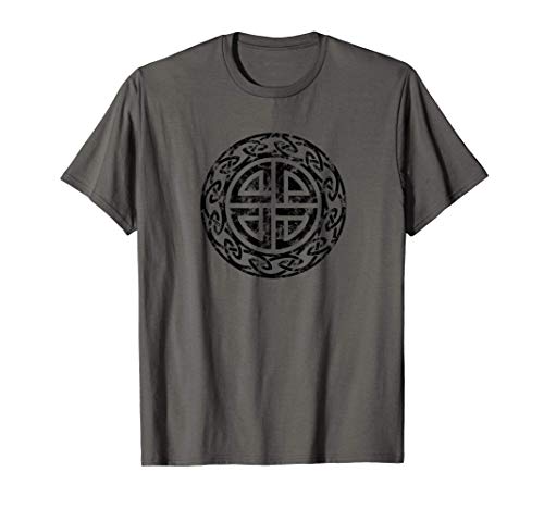 Escudo Protección Vintage Nudo Celta Norse Vikingos Salud Camiseta