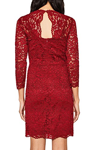 ESPRIT Collection 117eo1e021 Vestido de Fiesta, Rojo (Dark Red 610), 40 para Mujer
