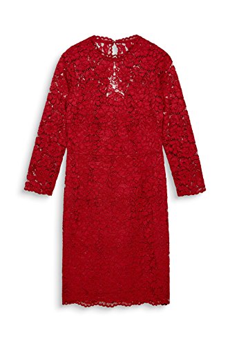 ESPRIT Collection 117eo1e021 Vestido de Fiesta, Rojo (Dark Red 610), 40 para Mujer