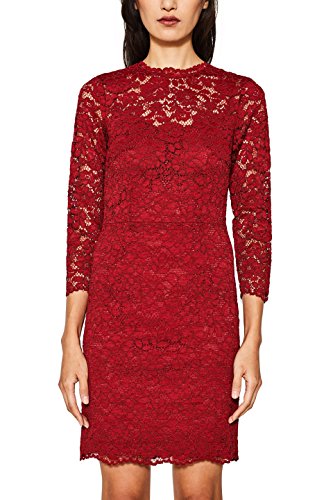 ESPRIT Collection 117eo1e021 Vestido de Fiesta, Rojo (Dark Red 610), 40 para Mujer