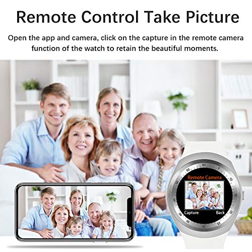 FENHOO Smartwatch, Reloj Inteligente para Hombre Mujer niños con Ranura para Tarjeta SIM, Pulsera de Actividad Inteligente con podómetro Llamada Notificación de Mensajes Smart Watch para Android