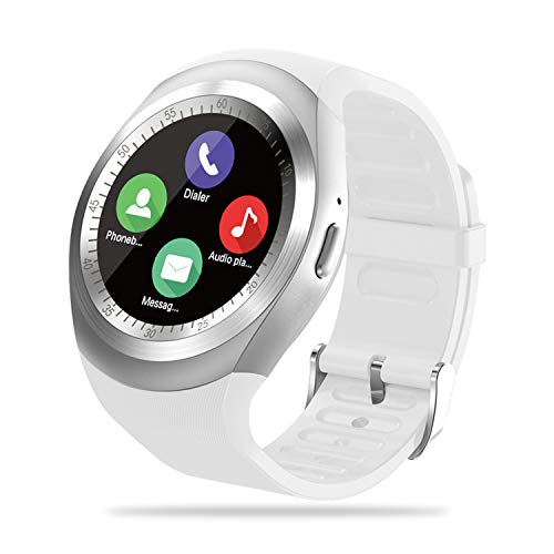 FENHOO Smartwatch, Reloj Inteligente para Hombre Mujer niños con Ranura para Tarjeta SIM, Pulsera de Actividad Inteligente con podómetro Llamada Notificación de Mensajes Smart Watch para Android
