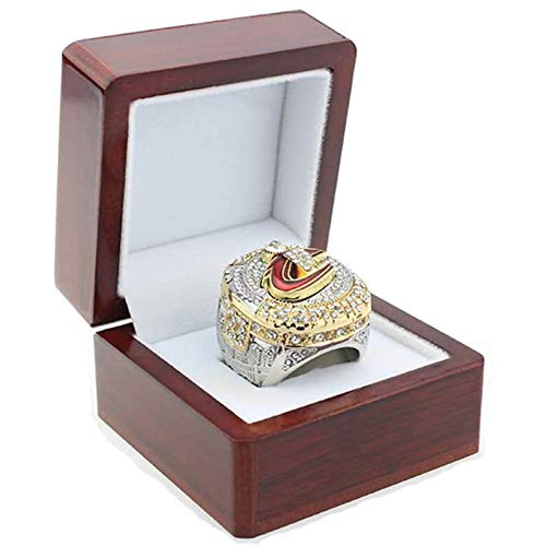 FGRGH Lebron James Memorabilia - Anillos del campeonato de Cleveland Cavaliers de baloncesto personalizados, réplica de anillos de diamante para hombres, con caja de 8