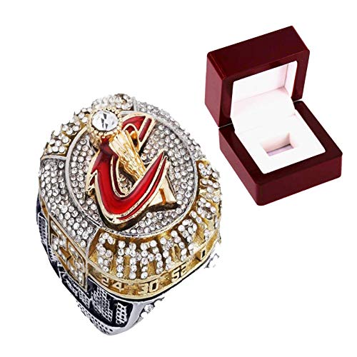 FGRGH Lebron James Memorabilia - Anillos del campeonato de Cleveland Cavaliers de baloncesto personalizados, réplica de anillos de diamante para hombres, con caja de 8