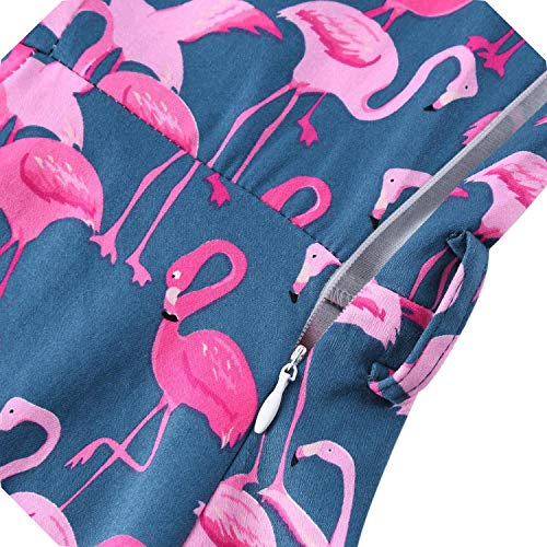 FightLY Vestido de túnica 2020 de manga corta para mujer, estilo rockabilly, vestidos, estilo rockabilly, para negocios, casual, para uso diario -  -  X-Large