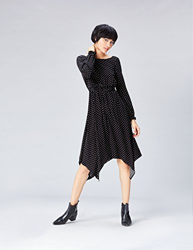 find. 13637 vestidos mujer, Negro (Black), 40 (Talla del Fabricante: Medium)