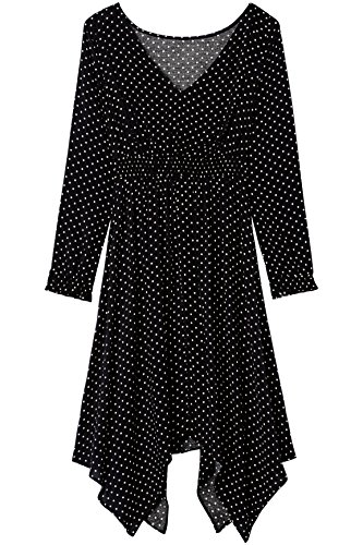 find. 13637 vestidos mujer, Negro (Black), 40 (Talla del Fabricante: Medium)