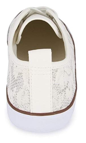 Fitters Footwear That Fits Damas Zapato Deportivo Melinda Tela Aspecto Blanco Que debes Tener (43 EU, Blanco)
