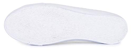 Fitters Footwear That Fits Damas Zapato Deportivo Melinda Tela Aspecto Blanco Que debes Tener (43 EU, Blanco)