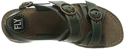 FLY London Tear 2, Sandalias de Punta Descubierta Mujer, Azul (Petroleo 005), 39 EU