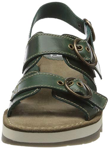 FLY London Tear 2, Sandalias de Punta Descubierta Mujer, Azul (Petroleo 005), 39 EU