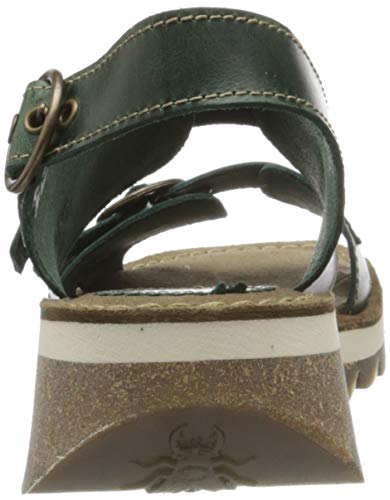 FLY London Tear 2, Sandalias de Punta Descubierta Mujer, Azul (Petroleo 005), 39 EU