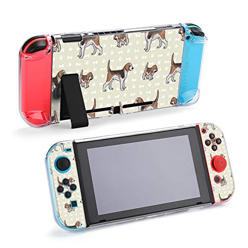Funda protectora para Nintendo Switch Foxhound Caza Perro Lite Caso con Robusta Anti-Arañazos a prueba de Golpes Shell Split Kawaii Cover para Niños Niñas Mujeres Cambiar Juego Casos