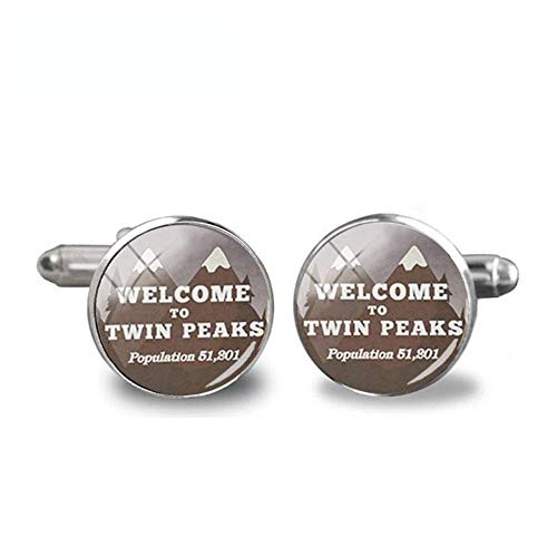 Gemelos de cristal de David Lynch con diseño de cúpula de cristal, para hombre, para joyas