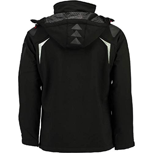 Geographical Norway Hombre de Tacto Suave Funciones Chaqueta para Exterior Impermeable - Negro, Small