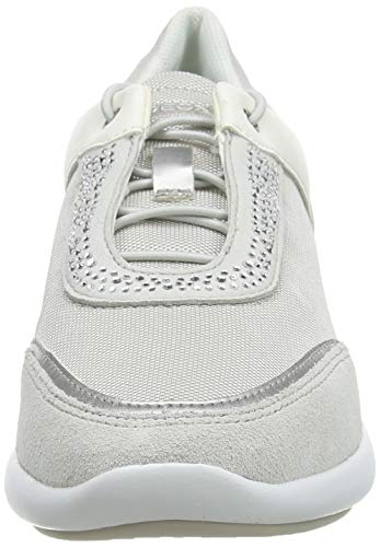 Geox D Ophira C, Zapatillas para Mujer, Plateado (Lt Grey/Silver C1355), 40 EU