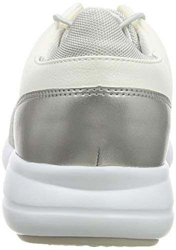 Geox D Ophira C, Zapatillas para Mujer, Plateado (Lt Grey/Silver C1355), 40 EU