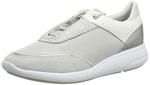 Geox D Ophira C, Zapatillas para Mujer, Plateado (Lt Grey/Silver C1355), 40 EU