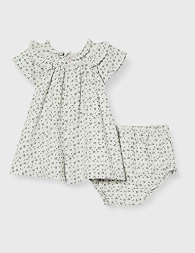 Gocco Vestido Volantes Estampado Flores Dress, Crudo, 44086 para Bebés