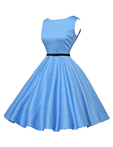 Grace Karin - Vestido sin mangas de la vendimia para mujer, 1#, talla M