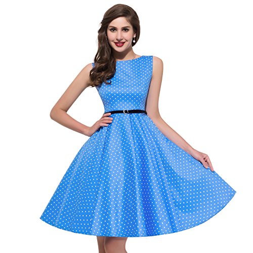 Grace Karin - Vestido sin mangas de la vendimia para mujer, 1#, talla M