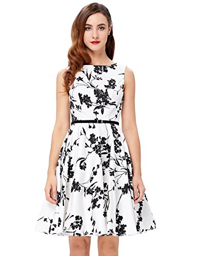 Grace Karin - Vestido sin mangas de la vendimia para mujer, 11#, talla L