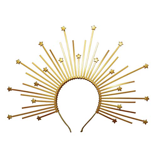 GRACEART Diadema Halo Crown Sunburst Mujeres Partido Accesorio para el pelo Banda Tiara (B)