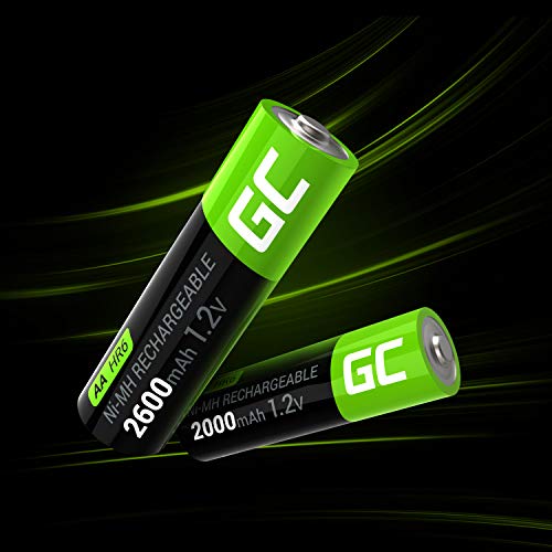 Green Cell 4X AAA 950mAh 1.2V Juego de 4 Pilas Recargables AAA Ni-MH Baja Autodescarga Precarga Alta Capacidad HR6 BK-4MCCE/8LE