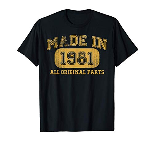 Hecho en 1981 Regalos de cumpleaños 40 Cumpleaños 40 Bday Camiseta