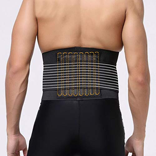 HEling Cintura Entrenador Faja Reductora Cinturón Ajustable Fitness Faja Adelgazante Pérdida de Peso Cinturón para Hombres Sauna para el Estómago Cinturón Adelgazante Delgado