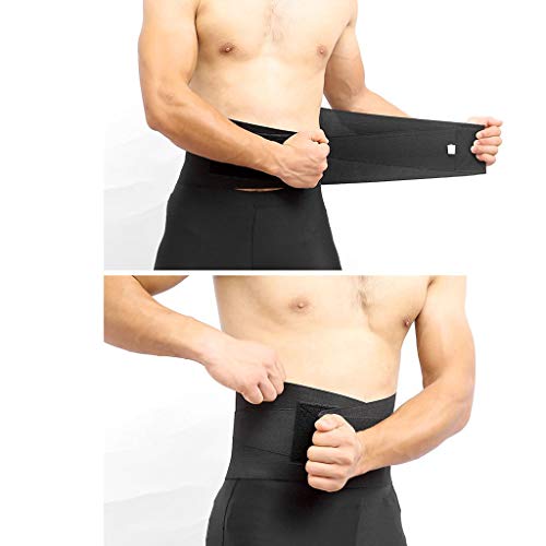 HEling Cintura Entrenador Faja Reductora Cinturón Ajustable Fitness Faja Adelgazante Pérdida de Peso Cinturón para Hombres Sauna para el Estómago Cinturón Adelgazante Delgado