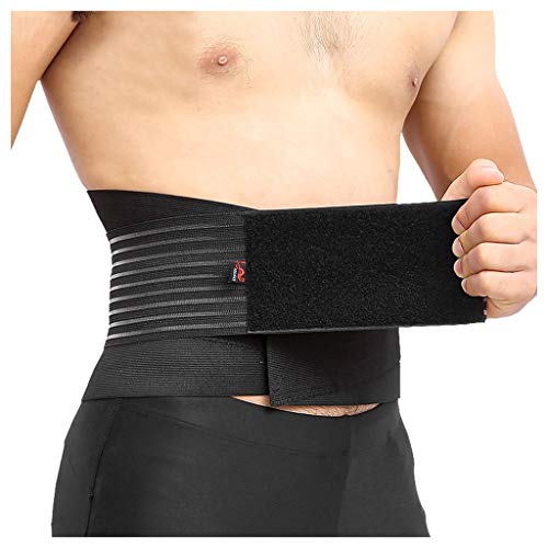HEling Cintura Entrenador Faja Reductora Cinturón Ajustable Fitness Faja Adelgazante Pérdida de Peso Cinturón para Hombres Sauna para el Estómago Cinturón Adelgazante Delgado