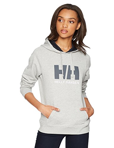 Helly Hansen W HH Logo Hoodie Hoodie, Mujer, Grey Melange, M